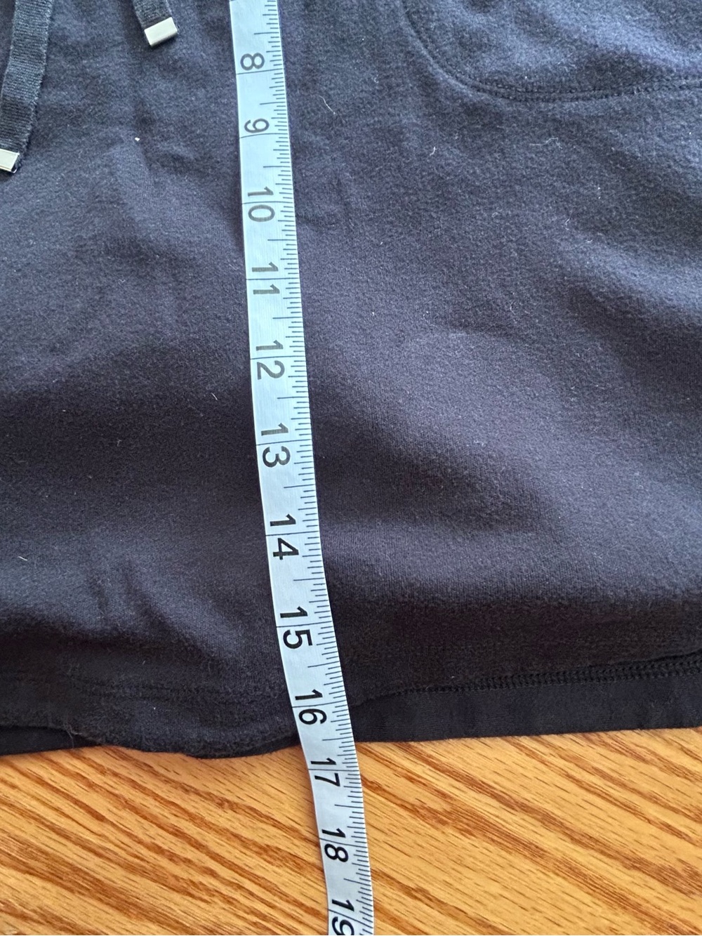 croft & barrow Black Pull-On Mini Skort Skirt Drawstring Pockets Size M - Picture 9 of 9